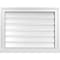 Ekena Millwork Vertical Surface Mount PVC Gable Vent: Functional, w/ 2"W x 2"P Brickmould Sill Frame, 26"W x 20"H GVPVE26X2003SF - alternate 1